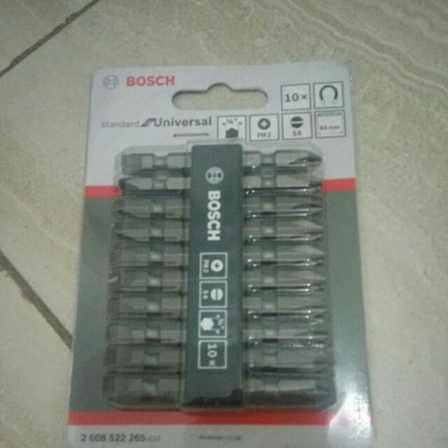 Bosch Mata Obeng Ph2 Double Ended 10 Pcs (265)
