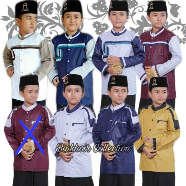 (BISA COD) Baju Koko Anak Gus Azmi Koko Hadroh Anak Azzahir Koko Hadroh Anak