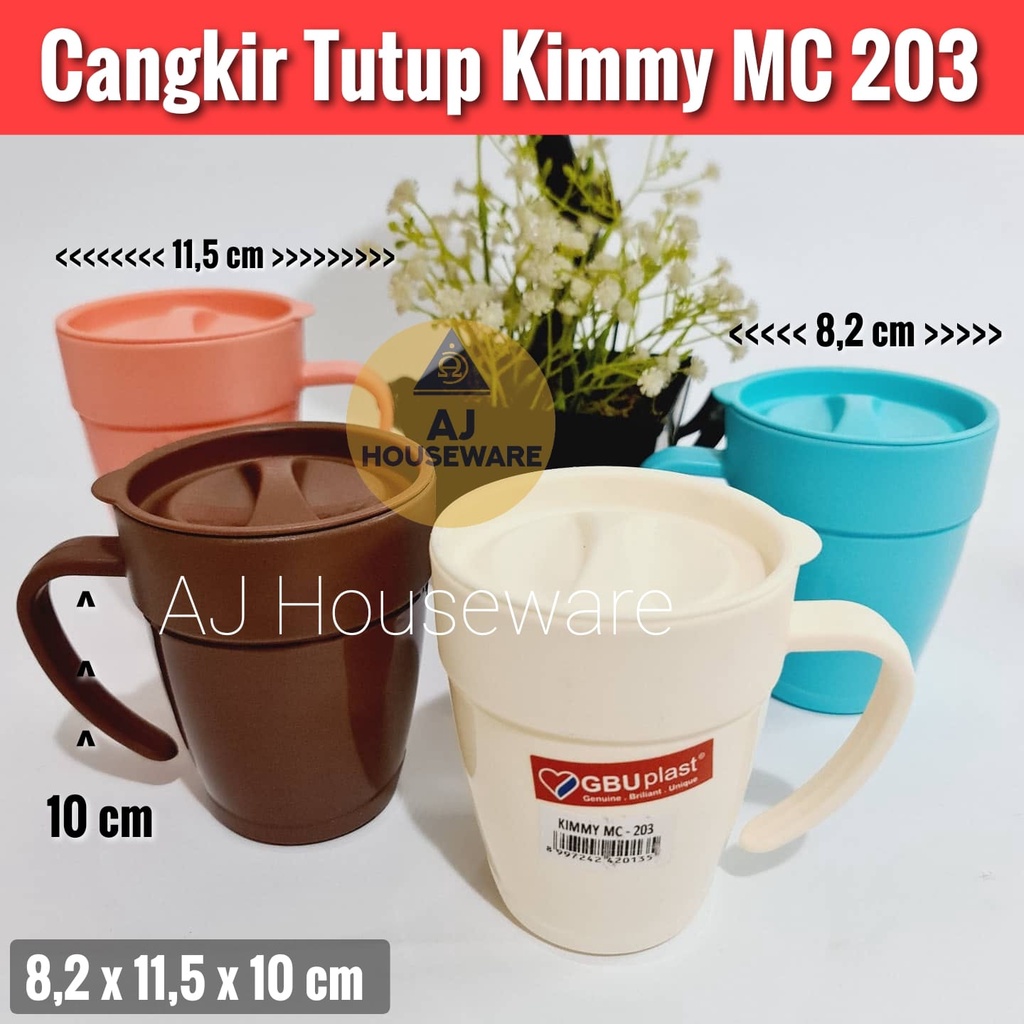 Jual Cangkir Tutup Kimmy Mug Tutup Gelas Plastik Gbuplast Shopee Indonesia 7797