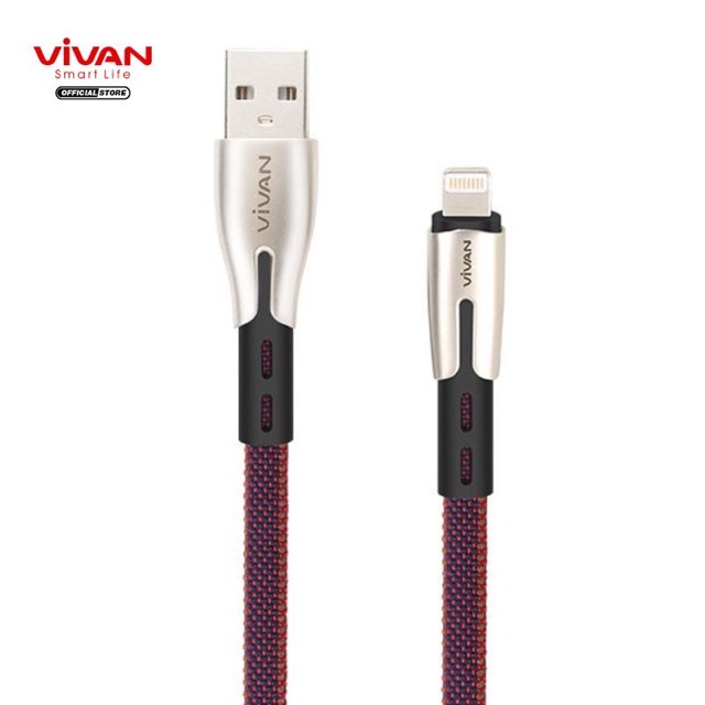 VIVAN BTLK LIGHTNING Kabel Data / Charger Fast Charging 2.4A - 100CM - Garansi Resmi 1 Tahun - BTK-L BTKL