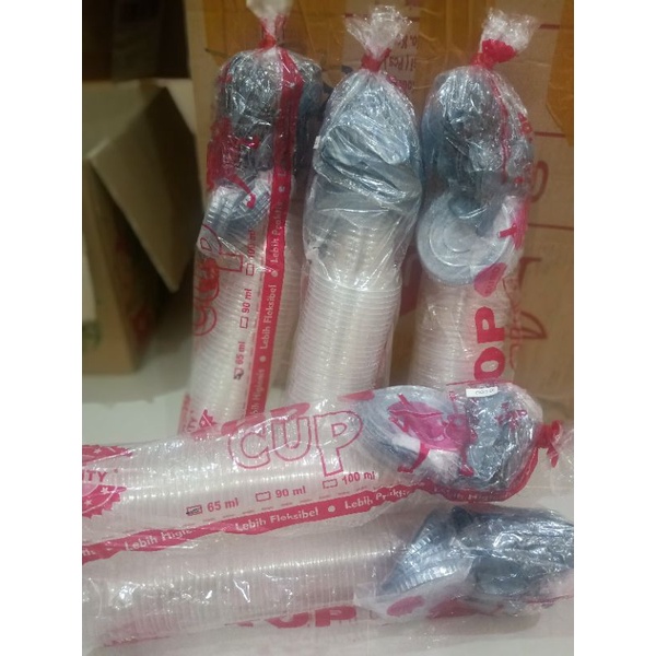Cup Agar 65ml+tutup