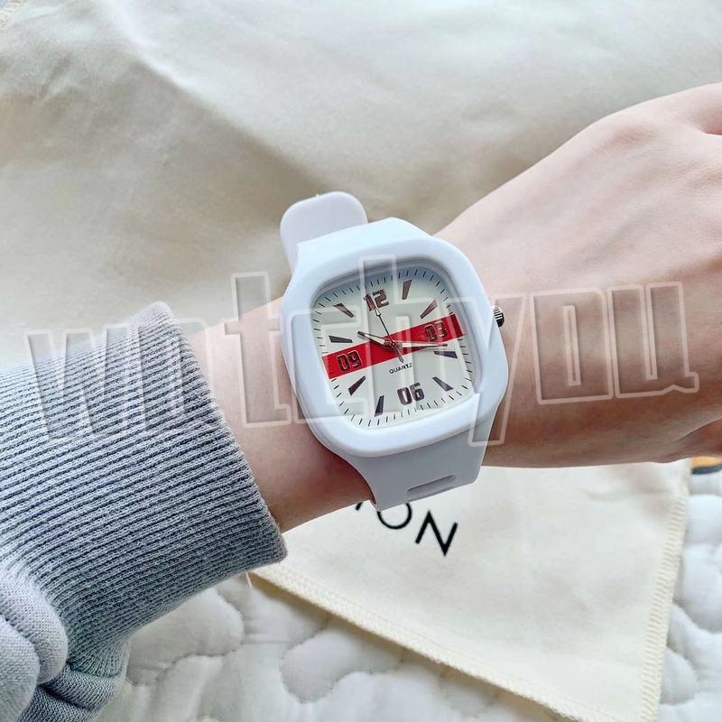 Watchyou A0183 Jam Tangan Wanita / Pria Couple Fashion Color Korean Quartz Square Watches