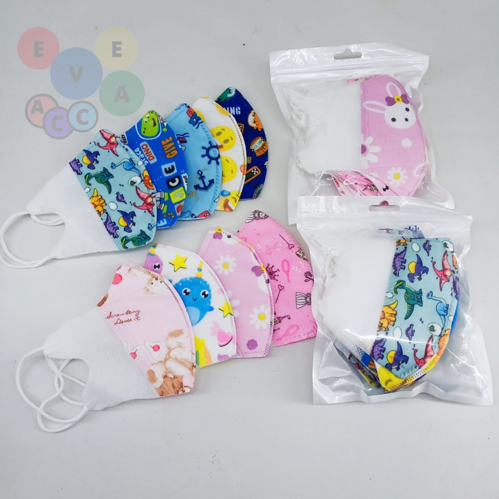 Masker duckbill anak motif / Masker duckbill anak karakter / Duckbill anak motif /duckbill anak 3ply