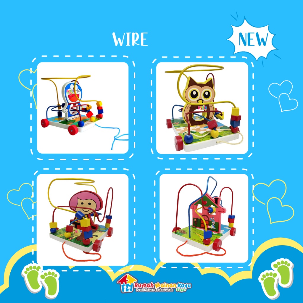 Mainan Edukasi Wire Mainan Anak Mainan Kayu