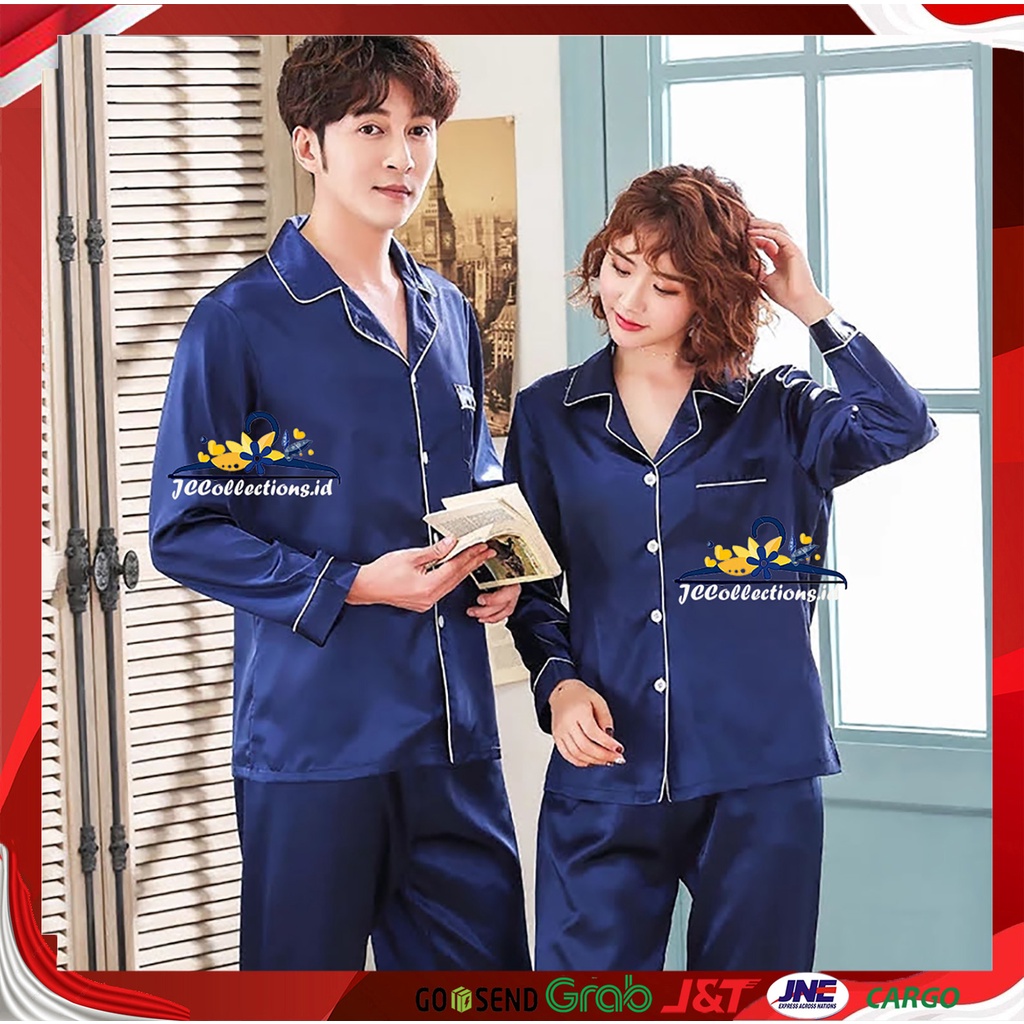 Baju Tidur couple pasangan murah / piyama couple pasangan / Piyama Satin Couple  - JCCollections