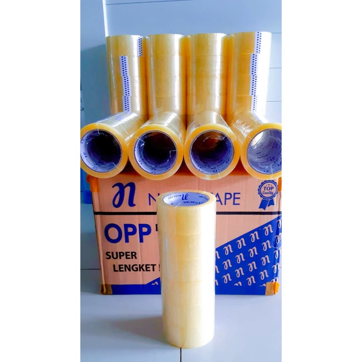 

Lakban Bening Nawa Tape 45 mm/2 Inchi 90 Yard 1 Dus / Lakban Coklat / Nawa Tape / Solasi Bening / Lakban Bening Dan Coklat 90 Yard