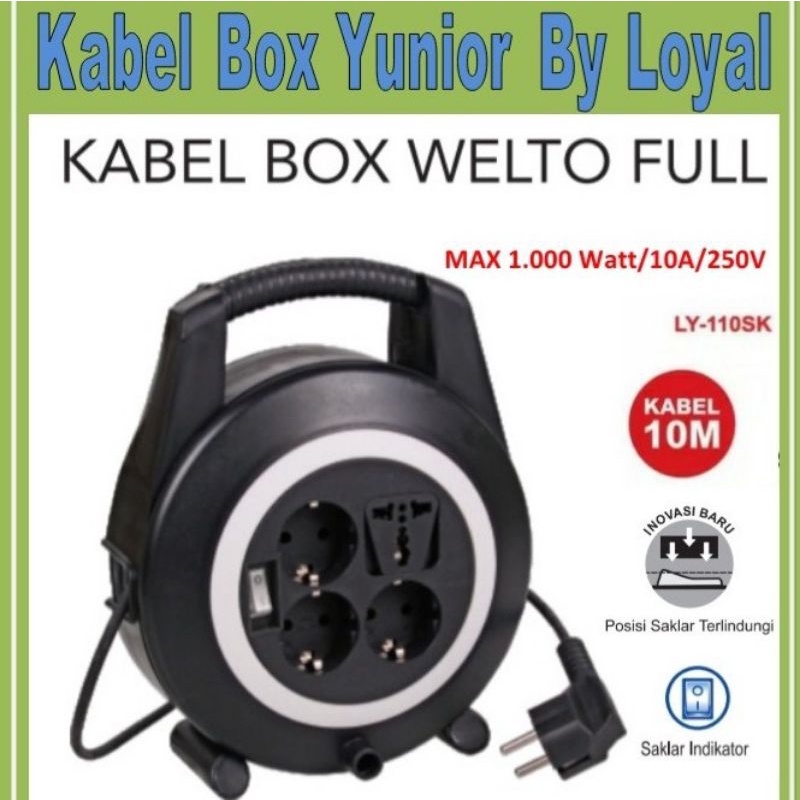 Jual Kabel Roll Box Welto Full Meter Saklar Yunior By Loyal