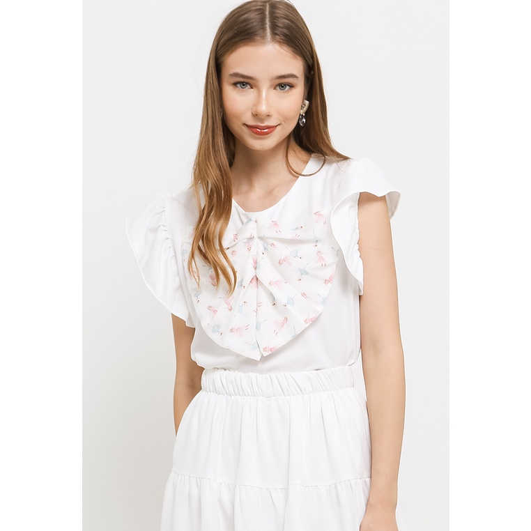 Seven Level - Ivy Blouse - Putih