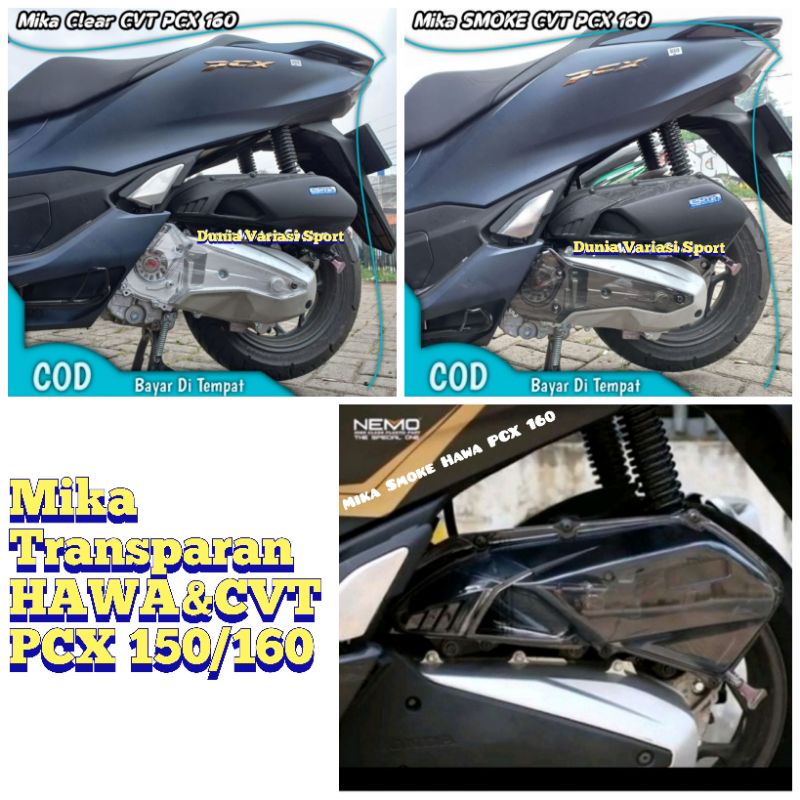 Cover Tutup Filter Hawa Clear Transparan Rayben Honda PCX 150/160 ADV 150/160 Tutup CVT