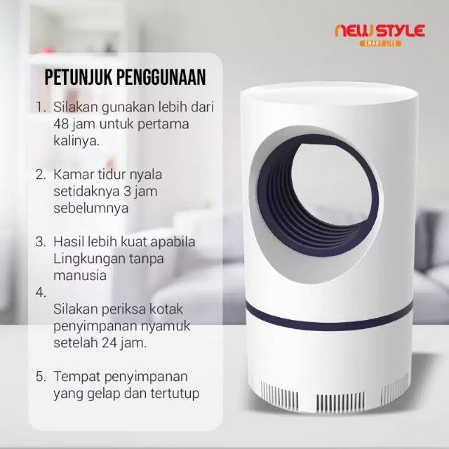 Mosquito Killer Lamp Kecil / Lampu LED Penangkap Nyamuk