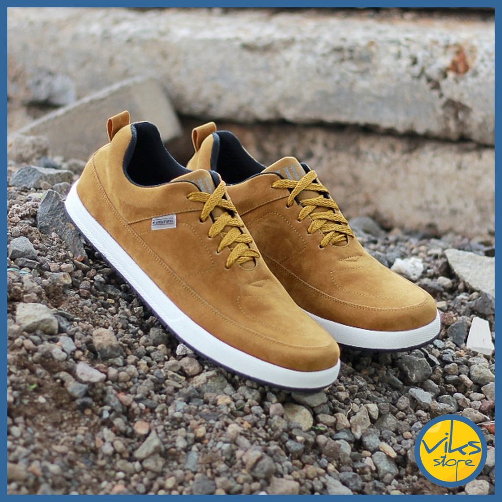 Sepatu Sneakers Pria Cowok Tali Style Casual Distro Kuzatura Original Suede Lokal Premium Elegan Olah Raga