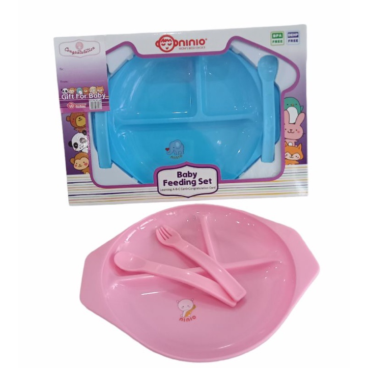 Peralatan Makan Bayi Feeding Set Ninio BG-238