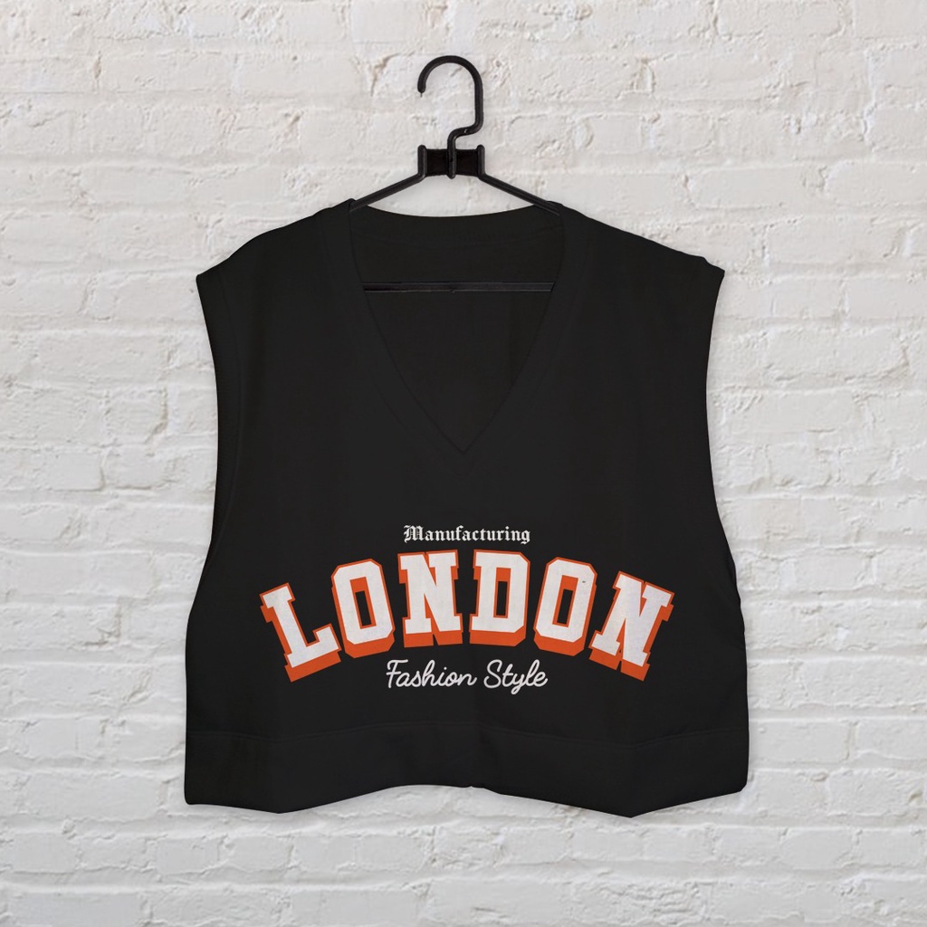 VEST CROP LONDON WANITA - VEST KEKINIAN PREMIUM