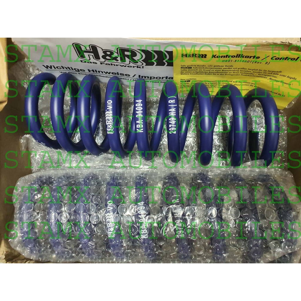 Per Ceper / Lowering Spring Mercedes C-Class W202 / CLK W208 ORIGINAL merk H&R made in Germany