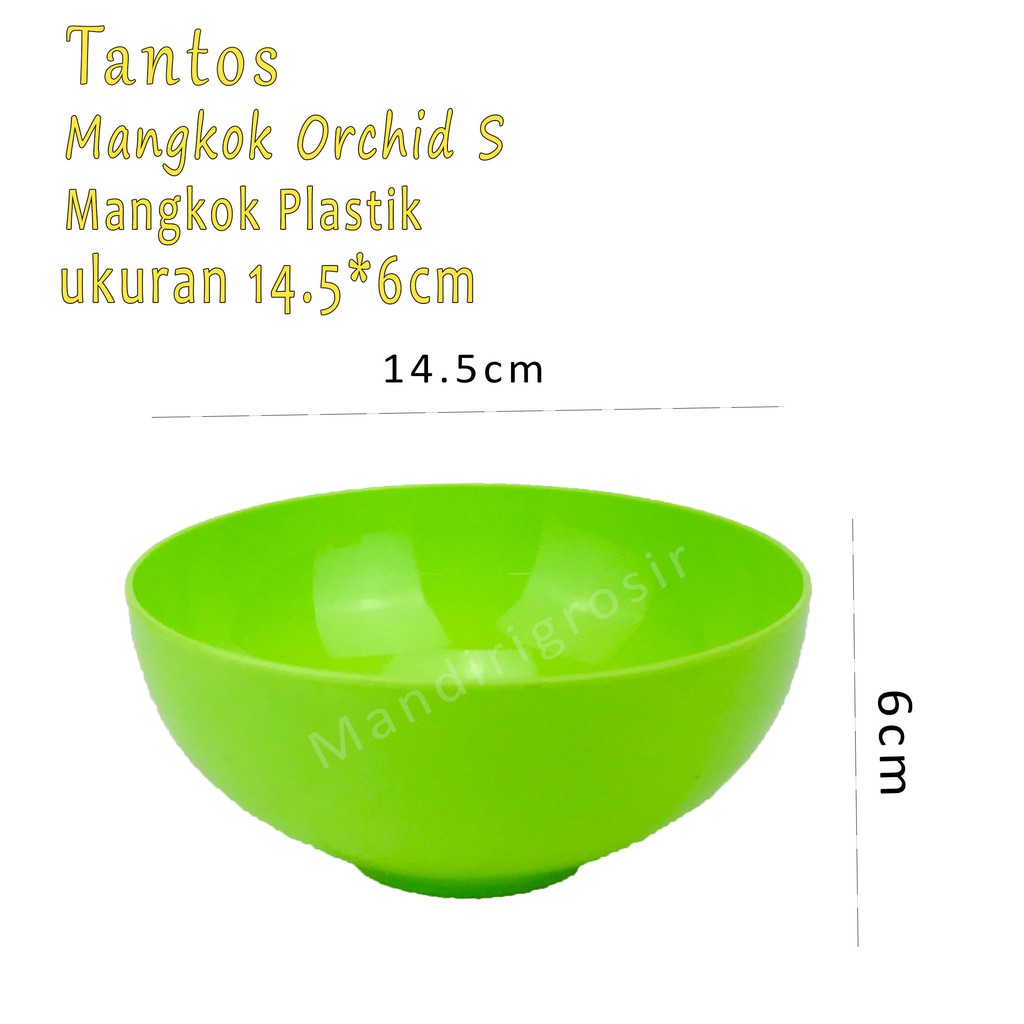 Mangkok plastik * Mangkok Orchid S * Hijau *5158