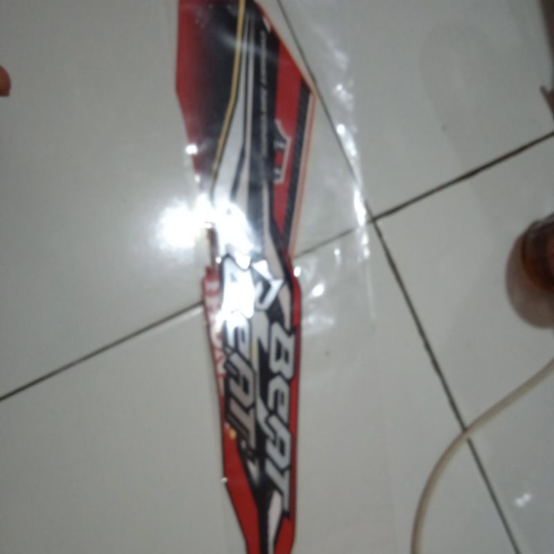 striping lis stiker honda beat CBS iss 2018 2019 hitam merah original