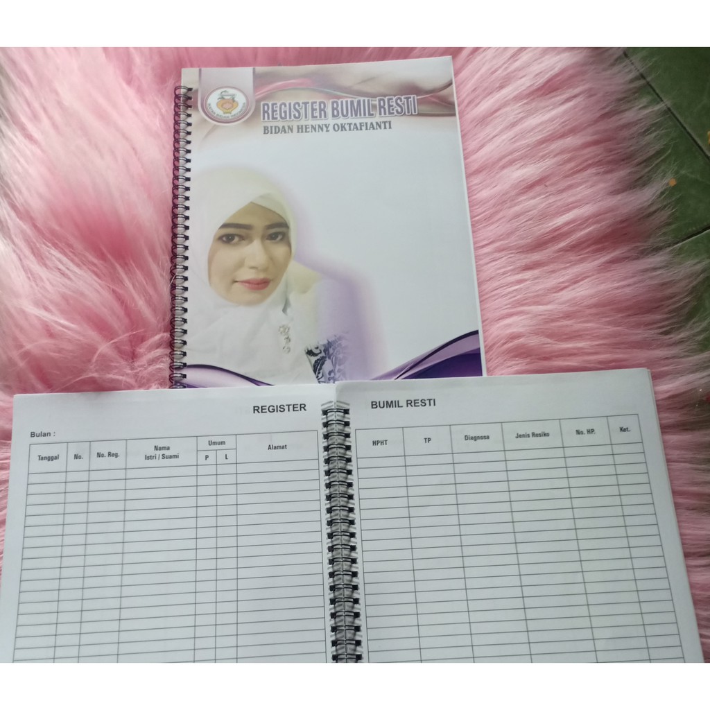 BUKU REGISTER IBU HAMIL/ RESTI COVER EKLUSIF SPIRAL