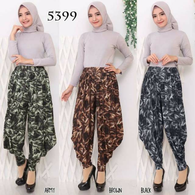 Celana panjang wanita celana panjang aladin bahan jersey