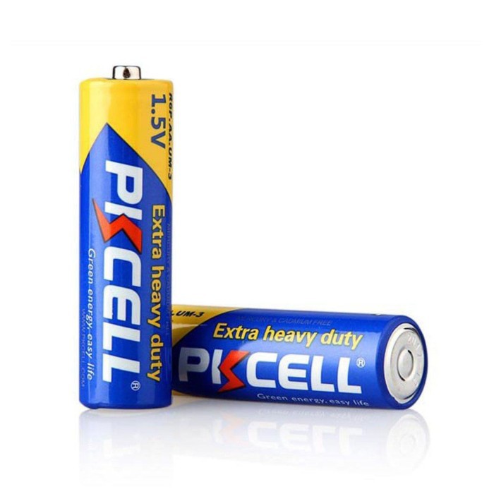 Baterai AA PKCELL R6P 1.5V 2Pcs Extra Heavy Duty Battery