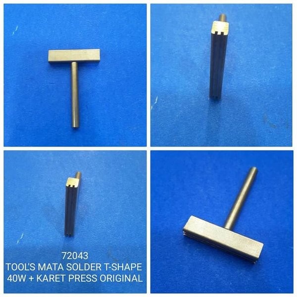 Mata Solder Bentuk T Shape 40 Watt 40W + Karet Press Clean Lem Glue