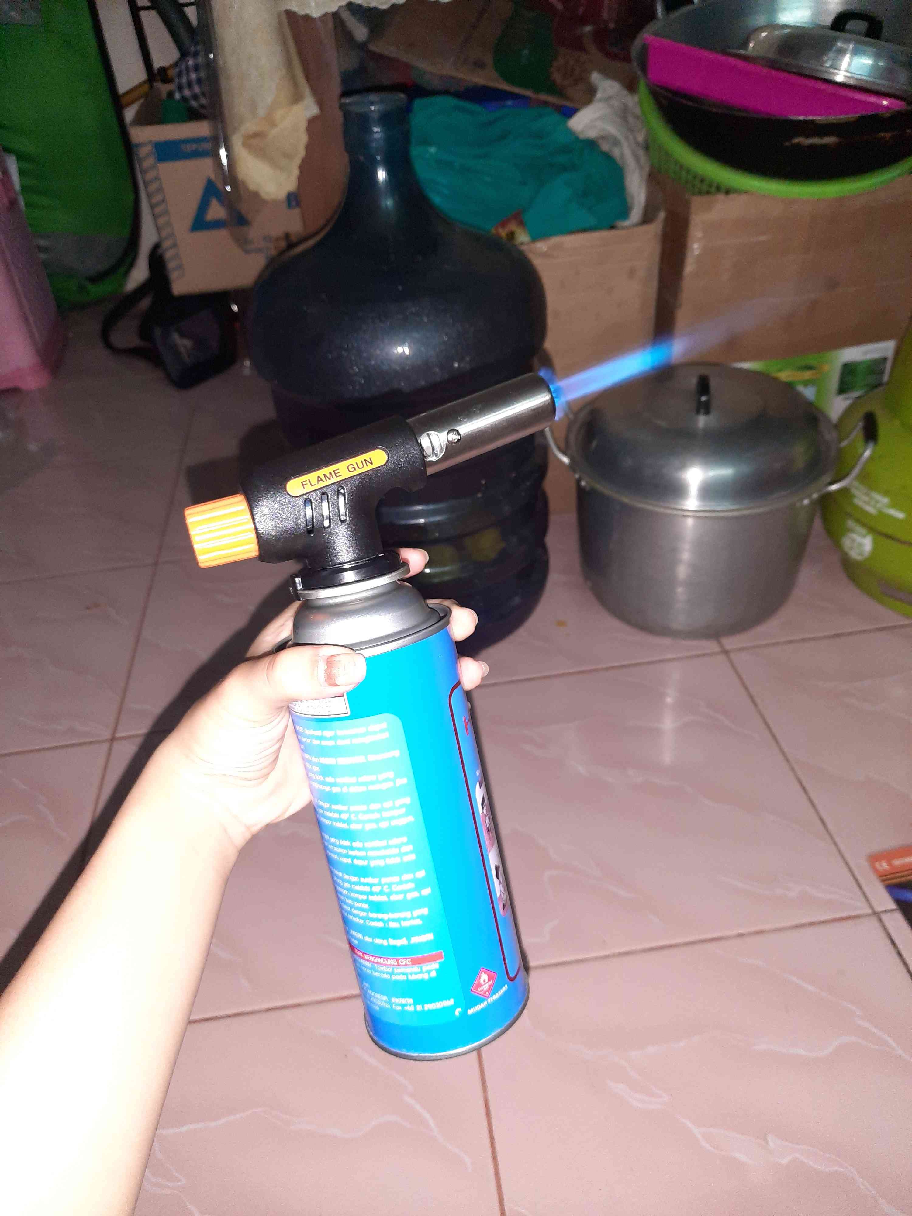 [gas Khusus Pulau Jawa] Kepala Portable Gas Torch Flame Gun Butane Blow Torch