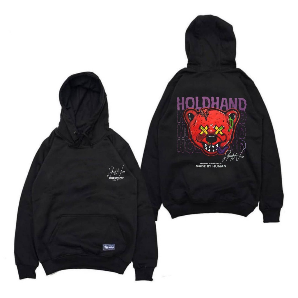Holdhand sweater hoodie sablon original