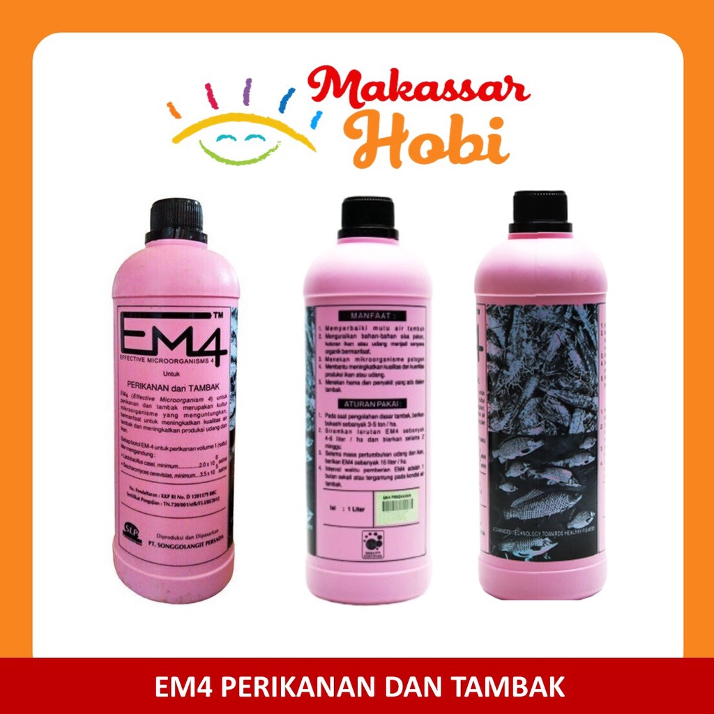 EM4 Perikanan Probiotik dan Pupuk Tambak Kolam Ikan EM 4 Aquaponik 1L