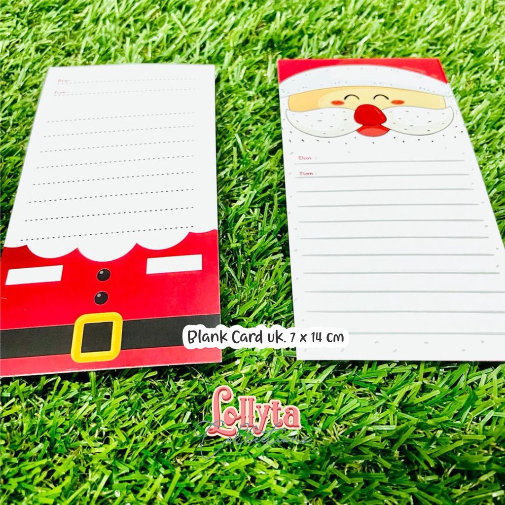 

Blank Card Natal uk. 7 x 14 cm 1set isi 5 lbr
