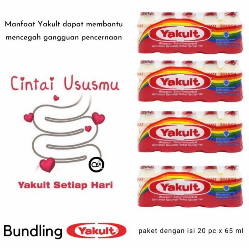 

Bundling yakult 20pc * 65ml