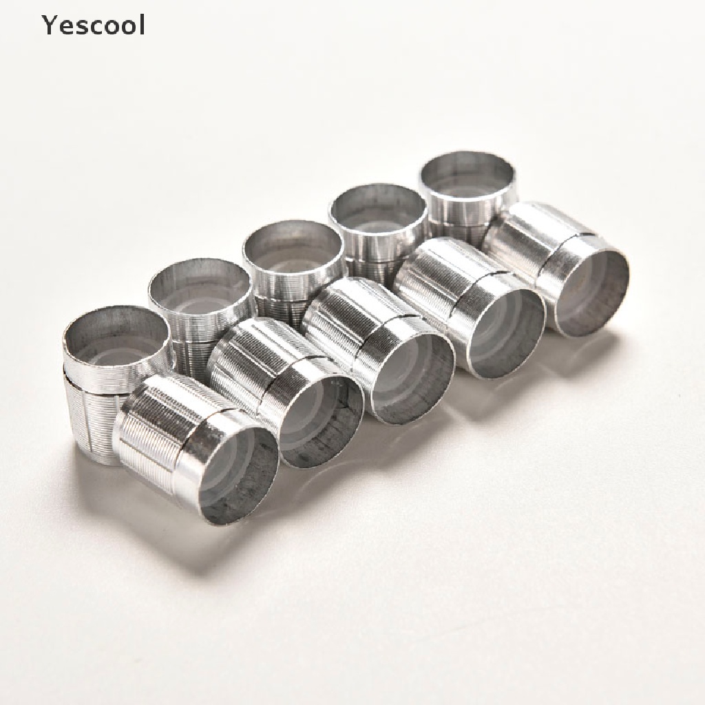 Yescool 10PCS Kenop Saklar Potentiometer Putar Kontrol Volume Lubang Pointer 6mm Bahan Aluminum