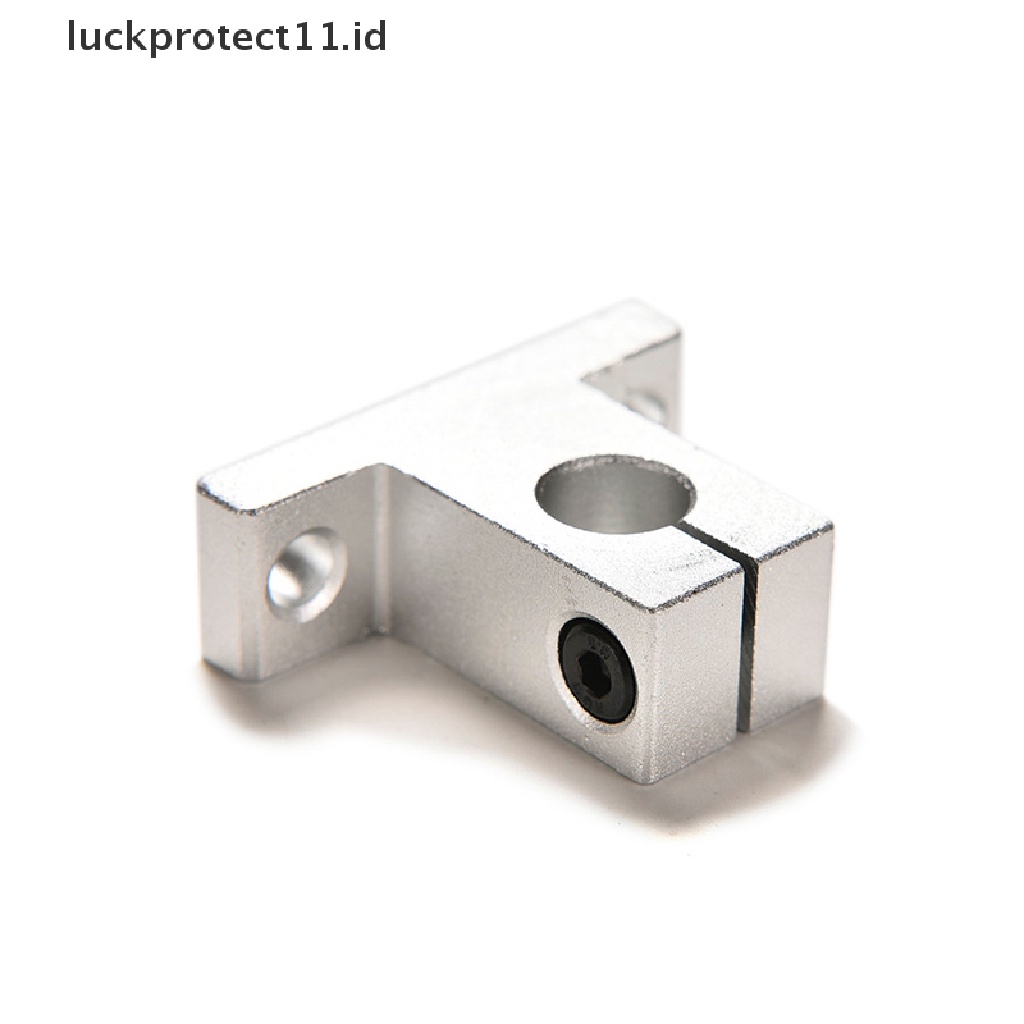 2 Pcs Bearing Poros Linear Rail Bahan Aluminum CNC Ukuran 10mm SK10