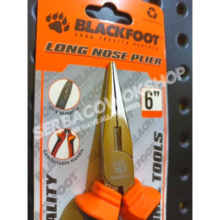 BLACKFOOT Tang Lancip 6&quot; Inch Long Nose Pliers 6&quot; Inch Termurah