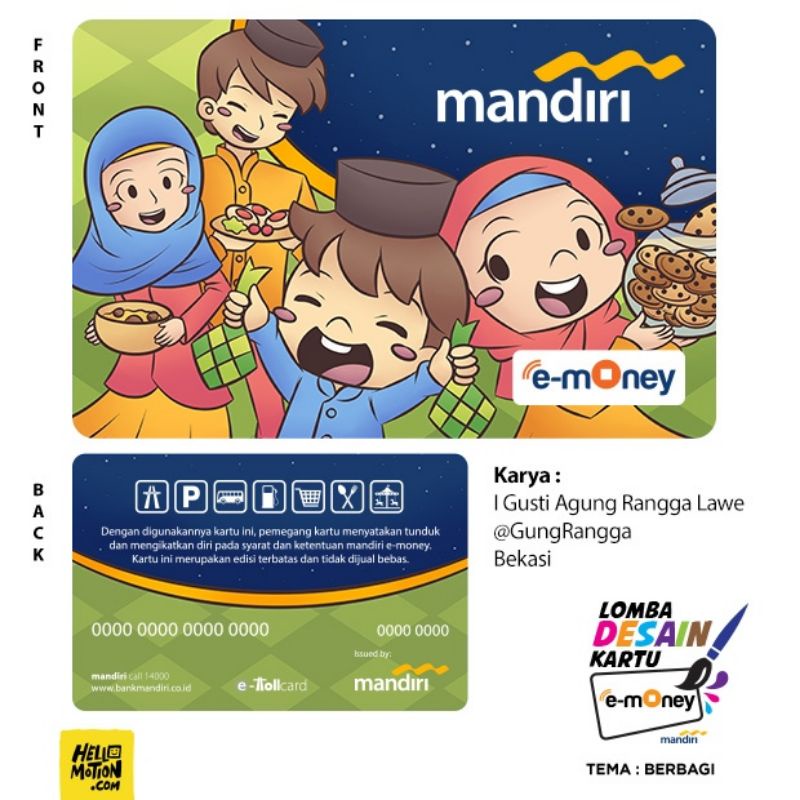 Mandiri e-Money Spesial RAMADHAN - BERBAGI KEBERSAMAAN ORI /Like eTOLL Tapcash Flazz or Brizzi