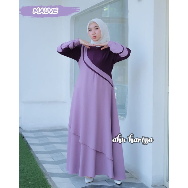 SHABIRA AKU KARISSA DRESS CANTIK ITYCREPE OOTD FASHION MUSLIM HITS STYLE BRANDED