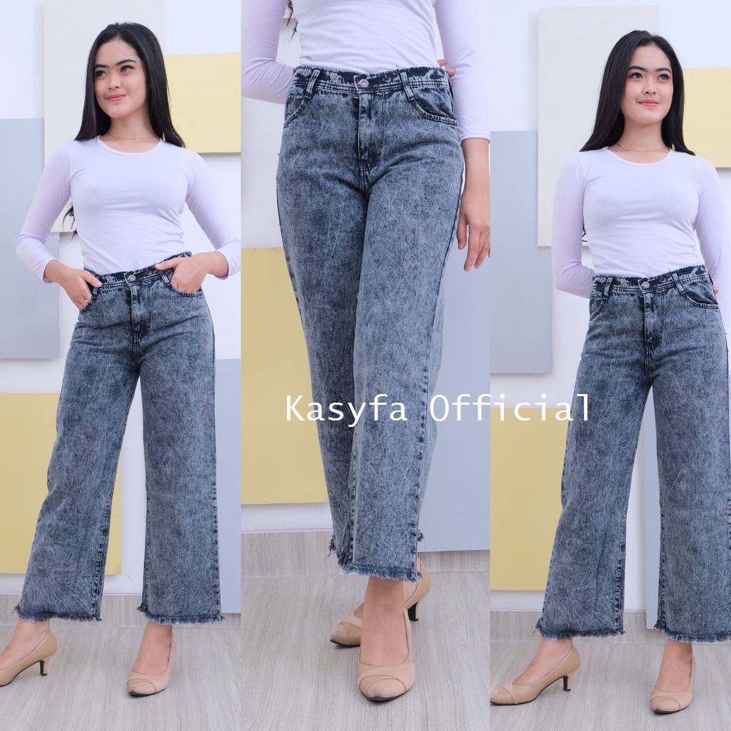 KULOT JEANS SNOW RAWIS // KULOT JEANS WANITA (PREMIUM)