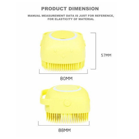 Sikat Mandi Silikon Bath Shower Silicone / Shower Brush Gosokan Mandi Silikon / Dispenser Sabun