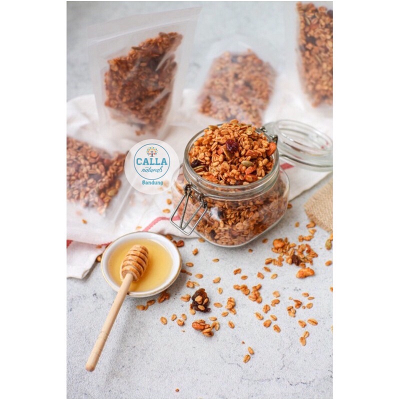 

100gr - Honey Cinnamon Roasted Granola Panggang NO ADDED SUGAR