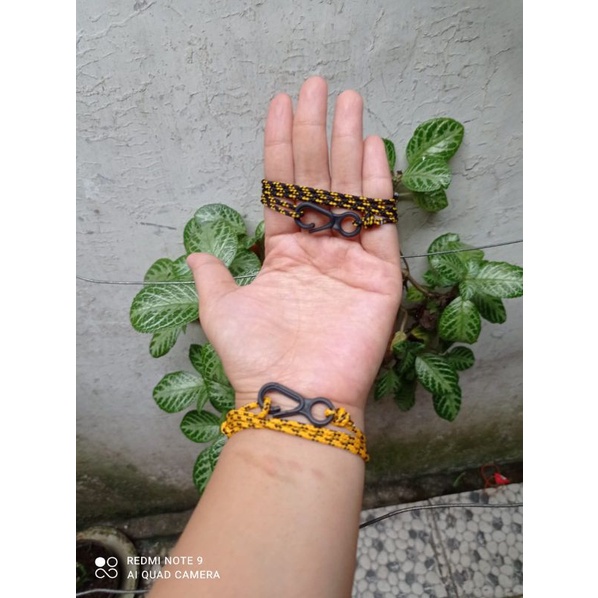 GELANG TALI PRUSIK PRIA WANITA MINI BERBAGAI WARNA LUCU