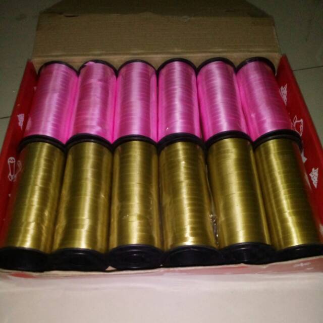 

Pita balon gold n pink