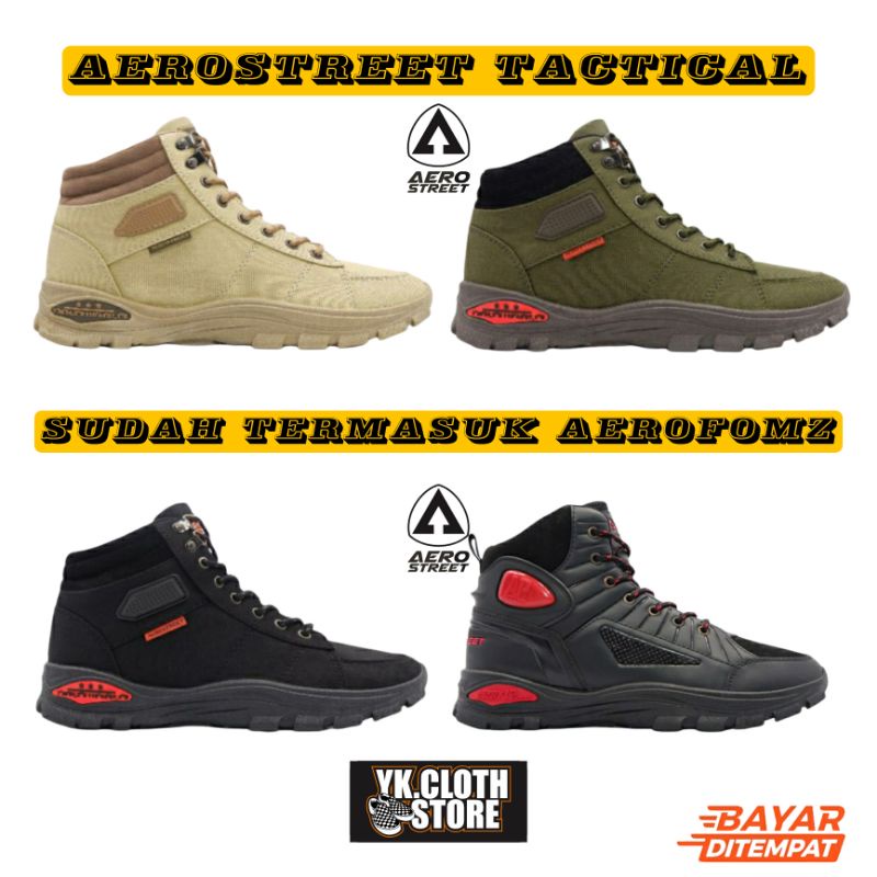 Aerostreet x Ap Boots / Aerostreet Tactical /Sepatu Aerostreet Outdoor Hitam Limited | Sepatu Sneake