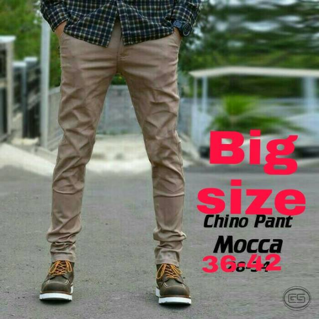 (COD BAYAR DI TEMPAT)CELANA CHINO BIG SIZE / CELANA CHINO PRIA