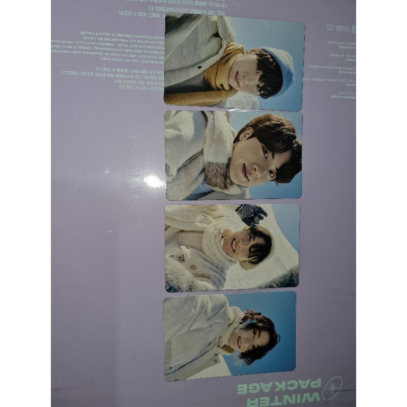 [READY STOCK] BTS WINTER PACKAGE 2021 GANGWON PHOTOCARD PC 6 CUT PHOTO SUGA JHOPE JIN