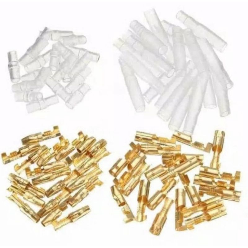 Sekun Skun Bulat - Soket Kabel & Karet Male & Female Sepasang