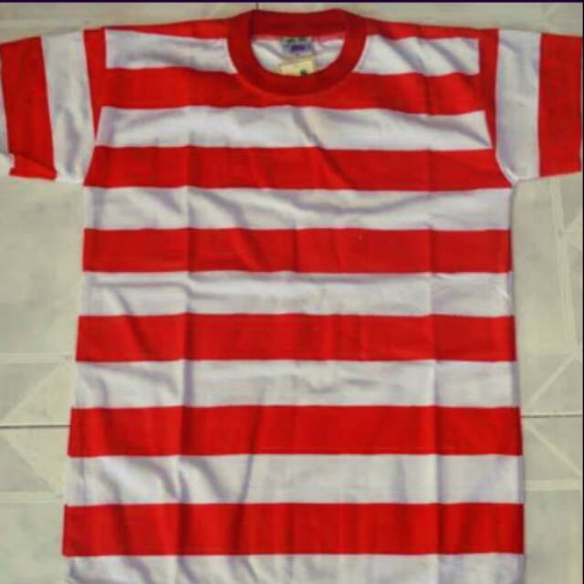 KAOS LOREK MERAH PUTIH DEWASA MADURA