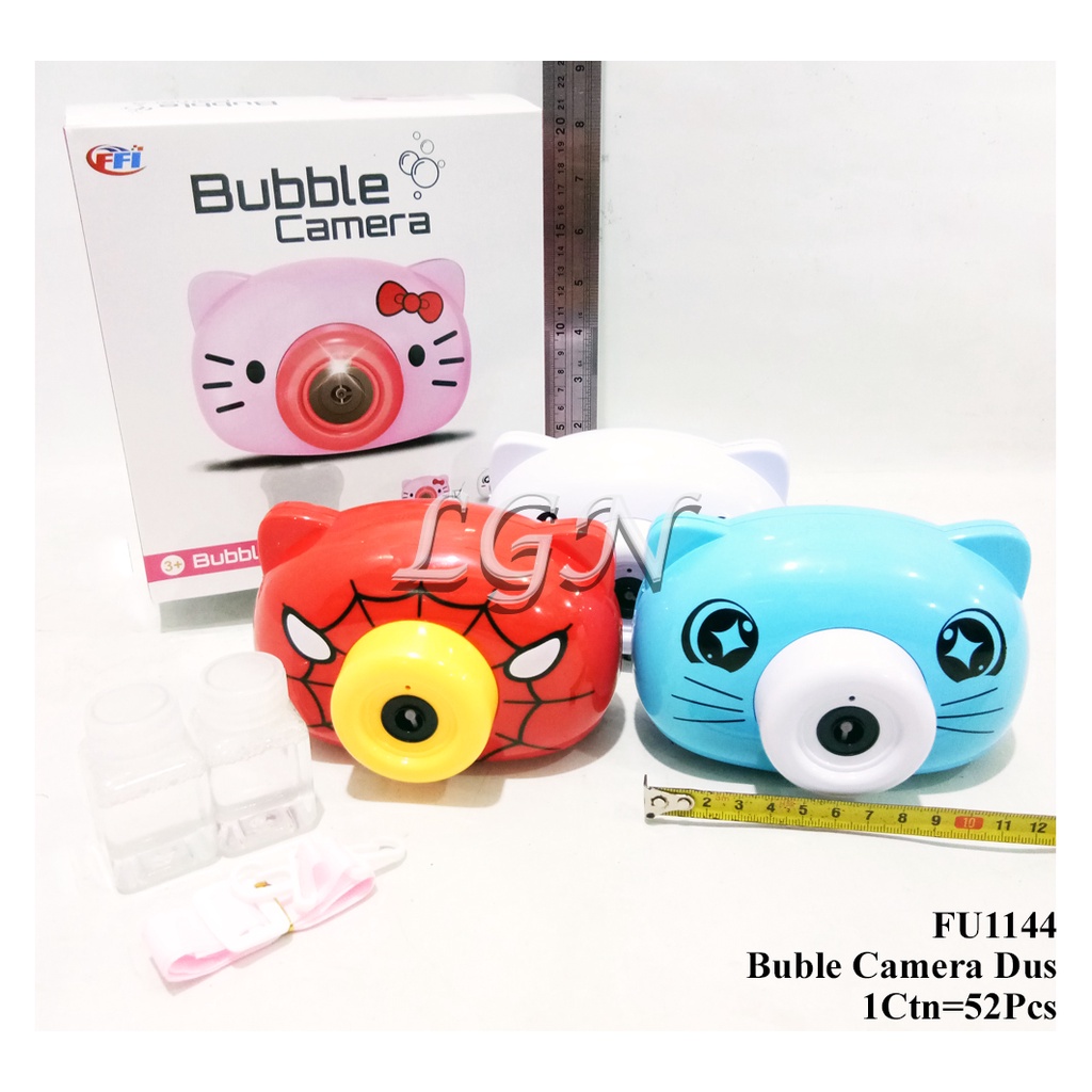 MAINAN ANAK BUBBLE CAMERA KAMERA GELEMBUNG SABUN fu1144