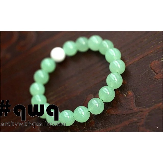 gelang batu custom giok jade hijau onyx putih natural cina impor 8mm