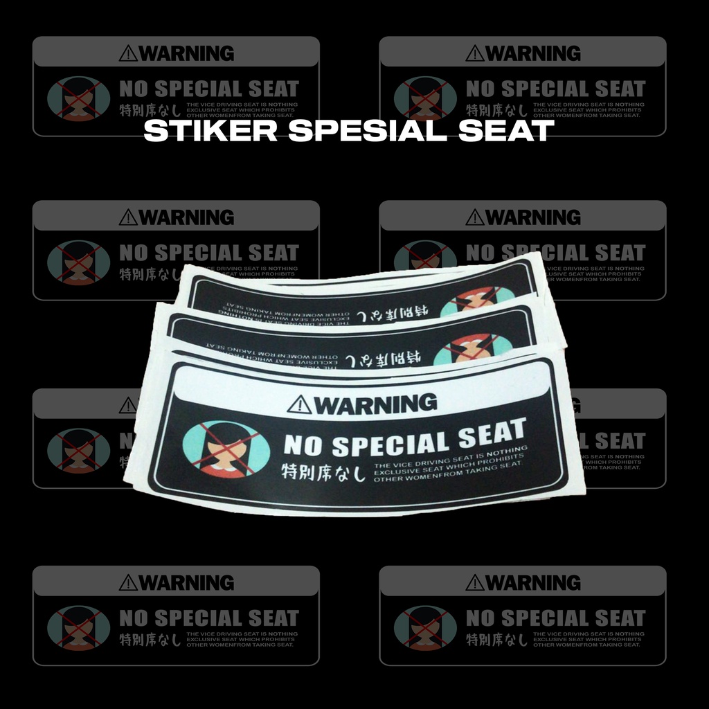 STIKER SPESIAL SEAT
