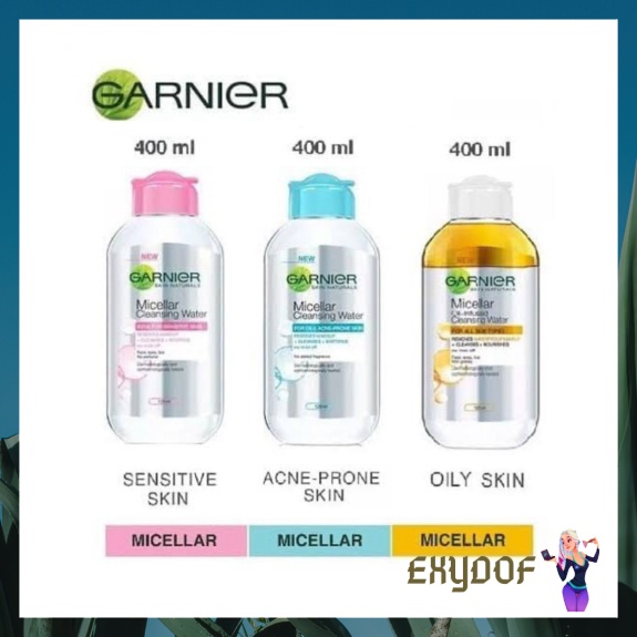 KUNING BIPHASE 400ML MICELLAR ML OIL BIRU WATER GARNIER 400 PINK TERBAIK