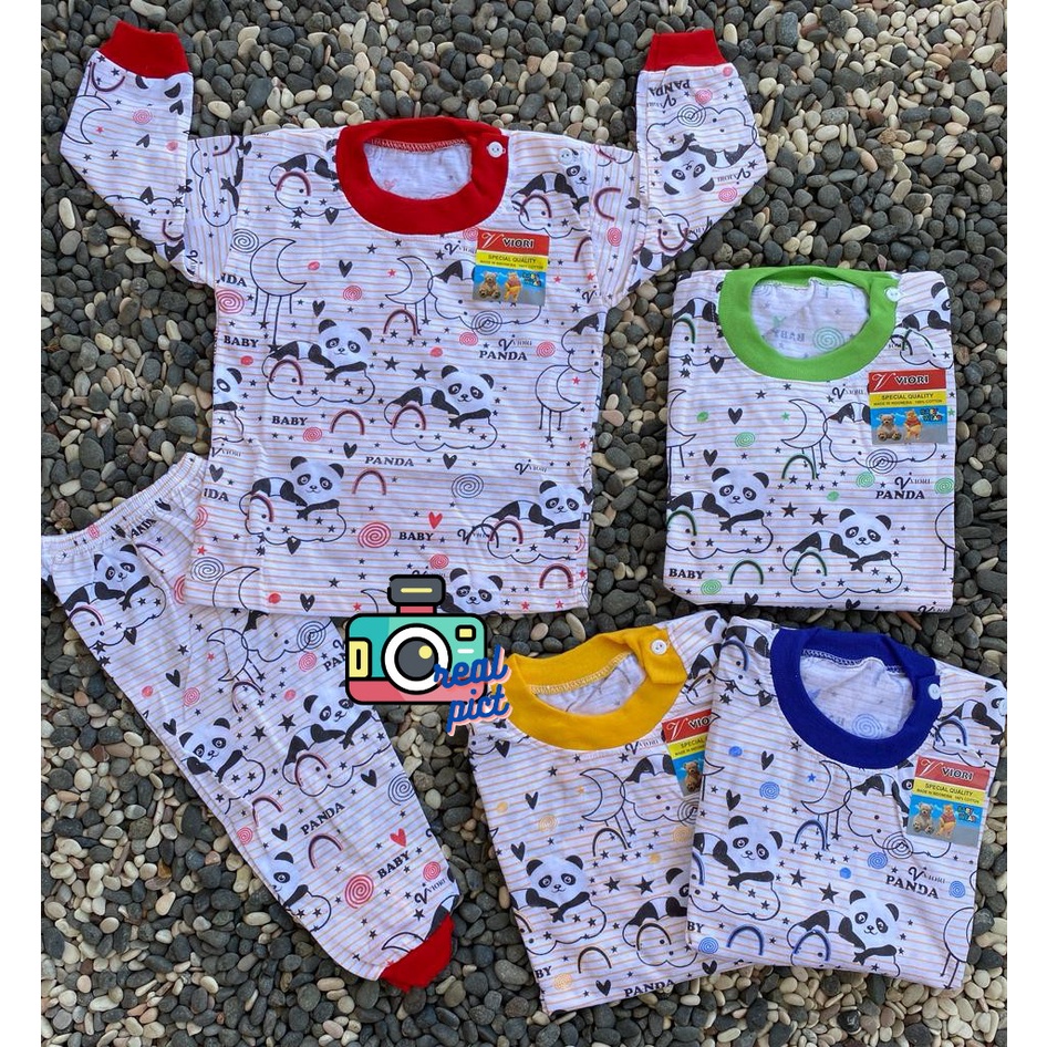 Baju bayi lucumotif panda(PP84) setelan 3-18bulan