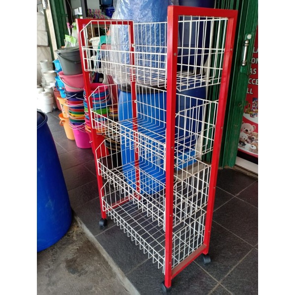 Rak Ciki Roda Susun 4 Rak Chiki Display Serbaguna